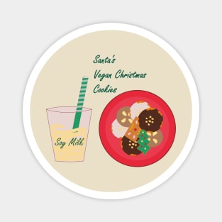 Santa's Vegan Christmas Cookies Magnet